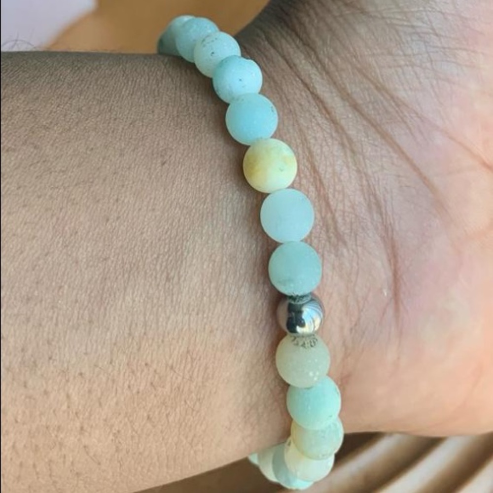 Turquoise Amazonite inspiration bracelet. Choose joy.